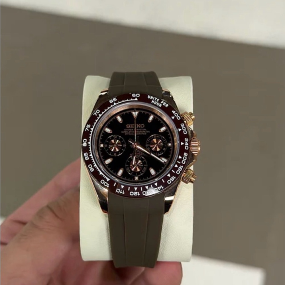 Seiko Mod: Caramel Mocha Daytona - Picture 4 of 14